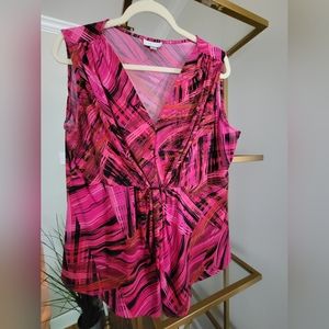 Tahari Sleeveless Blouse (1X)